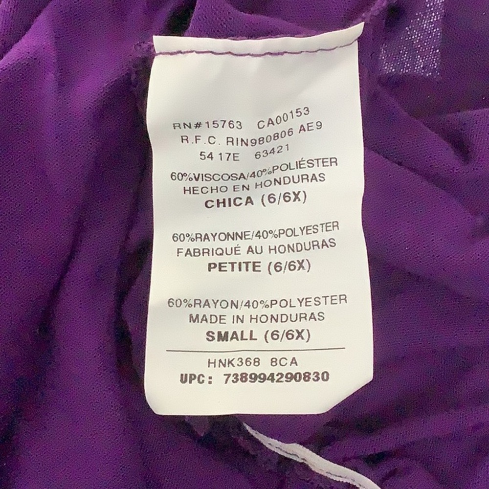 Purple Heart Long Sleeve Ruched Shirt - Picture 4 of 5